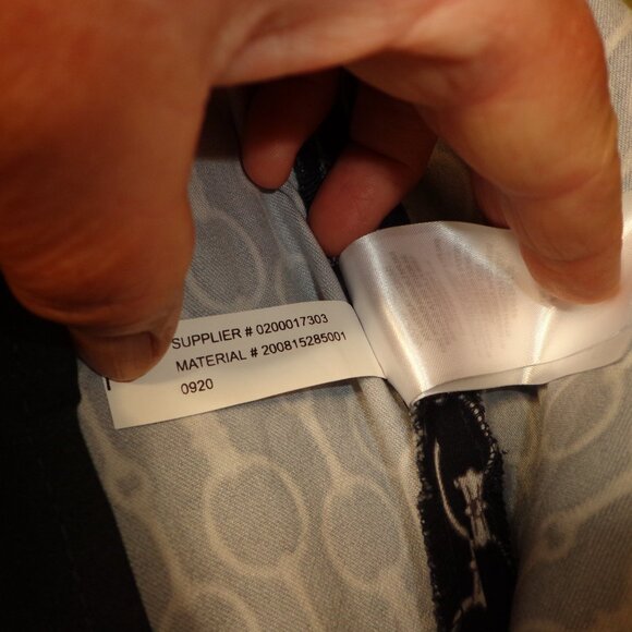 NWOT Ralph Lauren Equestrian Straight Leg Pant 6 Horse Bit Zip Navy/Wht - Picture 15 of 16